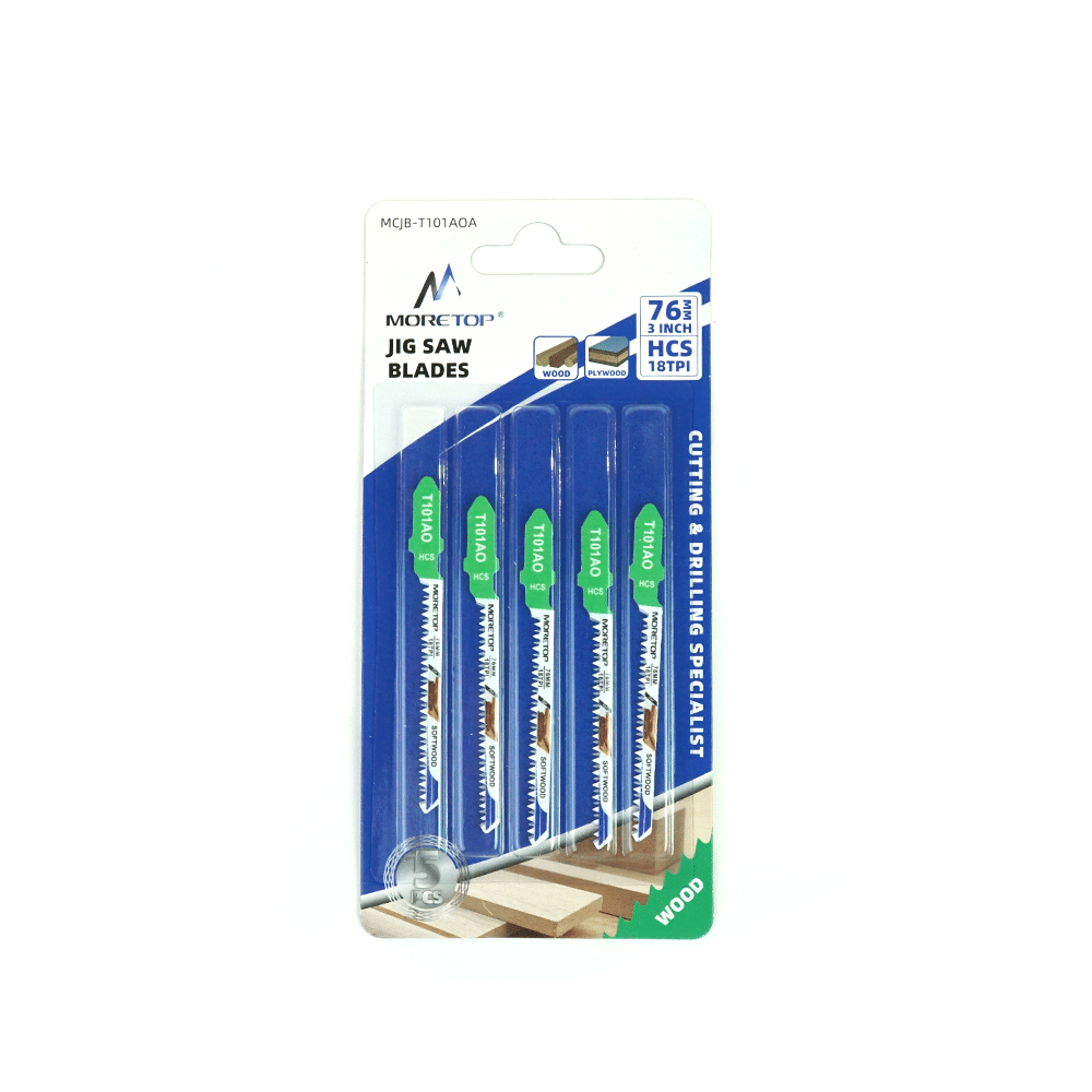 5 stk. stiksavsklinger til buede snit i træ. Varenummer: MCJB-T101AOA