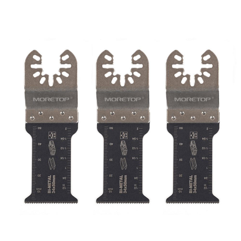3 stk. 34 mm Multi-cut bimetalklinge. Varenummer: MCMU-BF34A