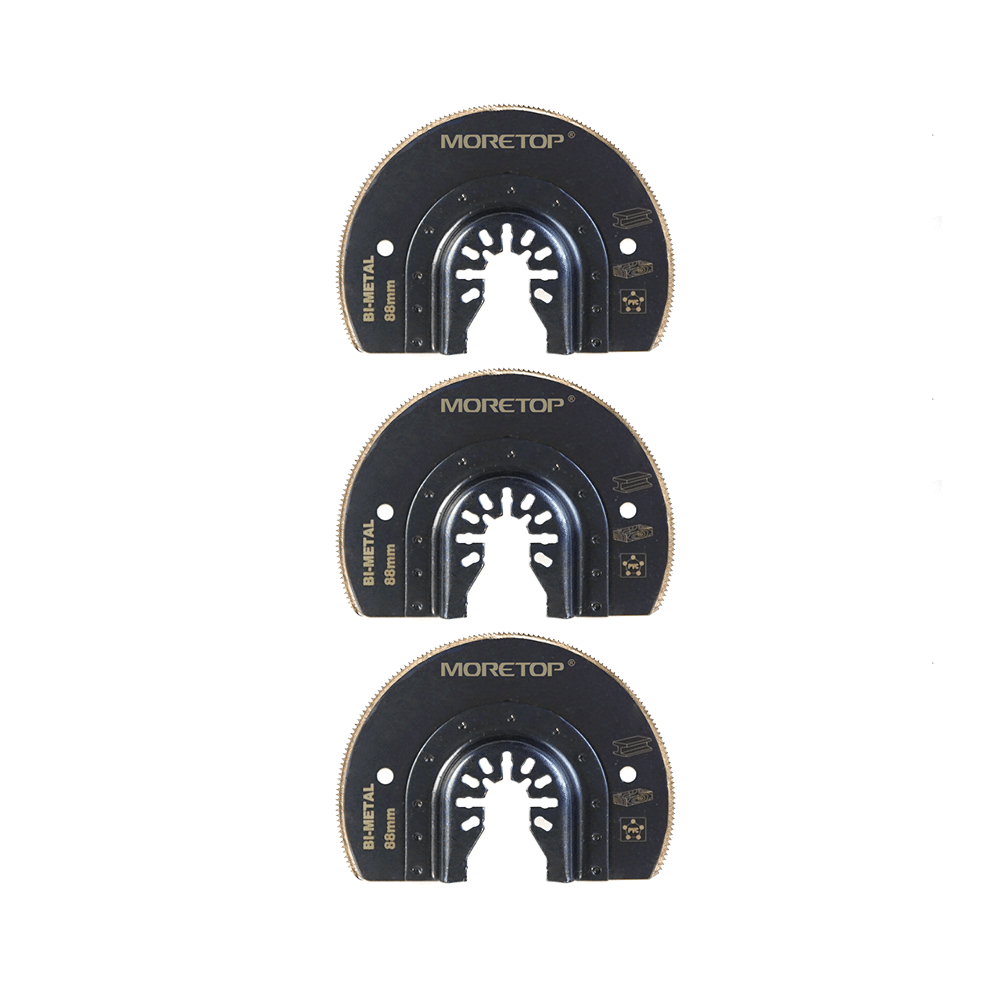 3 stk. 88 mm Cirkulær Multi-cut Bimetal segmentklinge. Varenummer: MCMU-SF88A