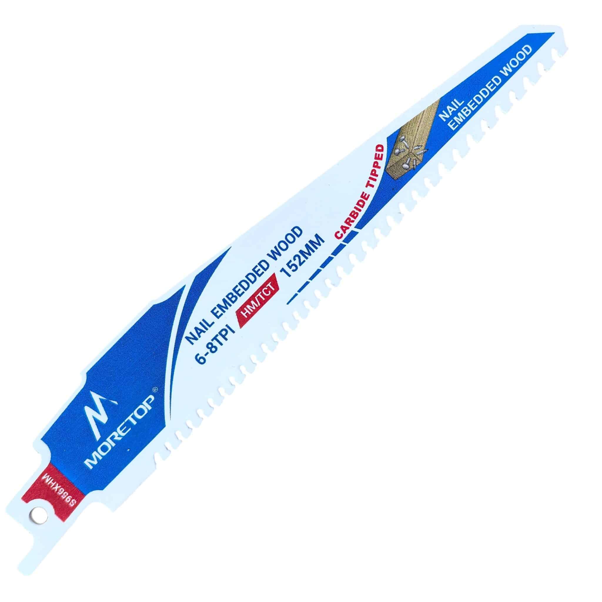 1 stk. Hårdmetal bajonetklinge til sømholdigt træ. Længde 152 mm. Varenummer : MCRB-S956XHMA