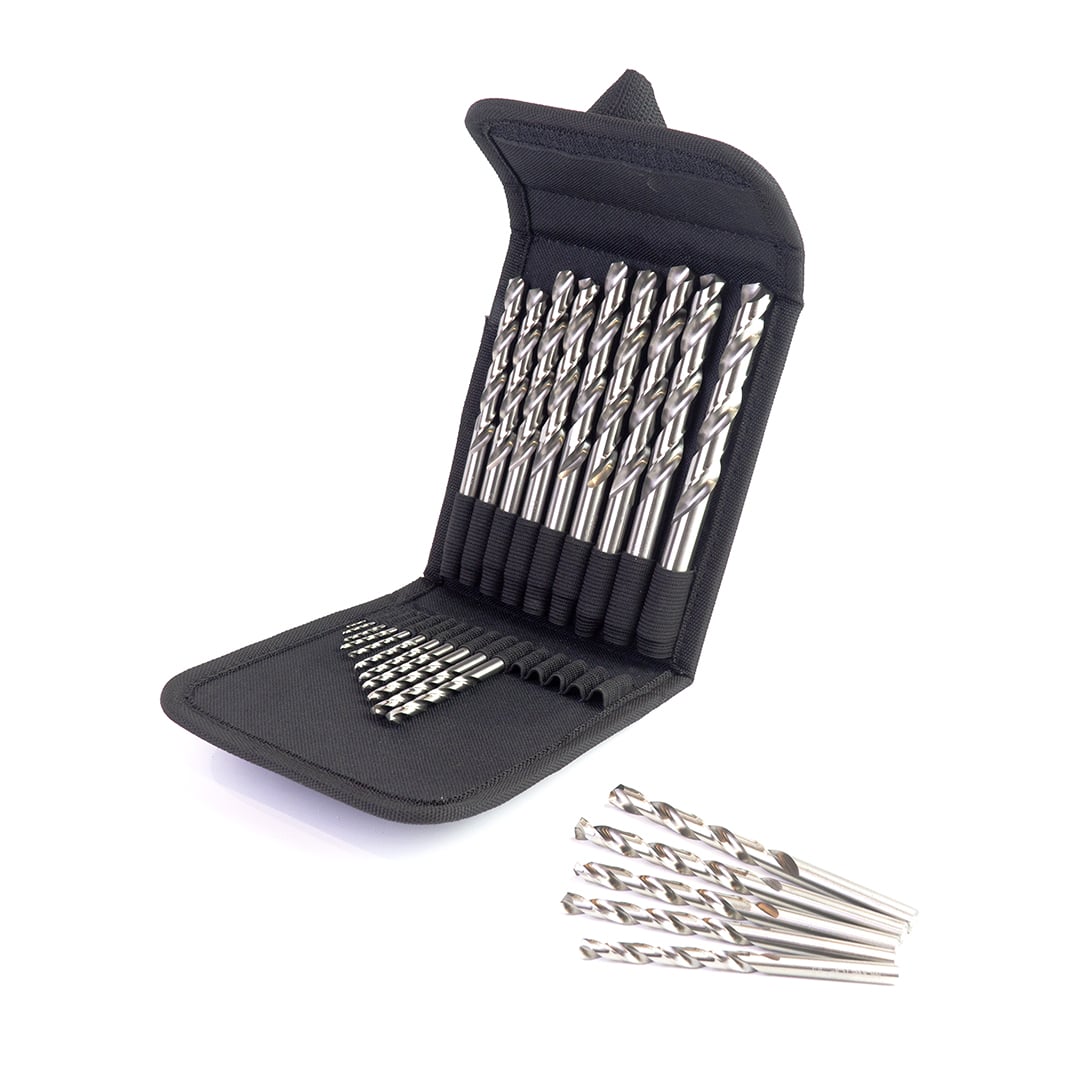 25 stk. HSS-G PRO borsæt til træ og metal. Varenummer: MDSD-BSET25A